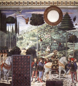  pared Pintura Art%C3%ADstica - Procesión del Rey Medio muro sur Benozzo Gozzoli